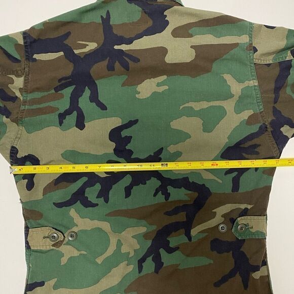 U.S. Air Force Authentic Small Combat Camouflage Button Down Jacket - Picture 11 of 15